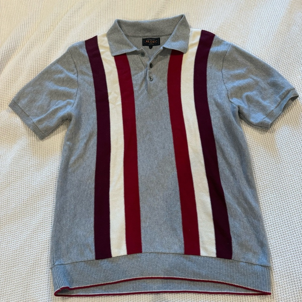 Beams striped sweater polo
